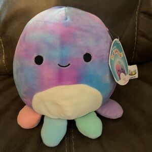 Squishmallow NWT New 7.5-8 inch multicolored octopus named Mary!